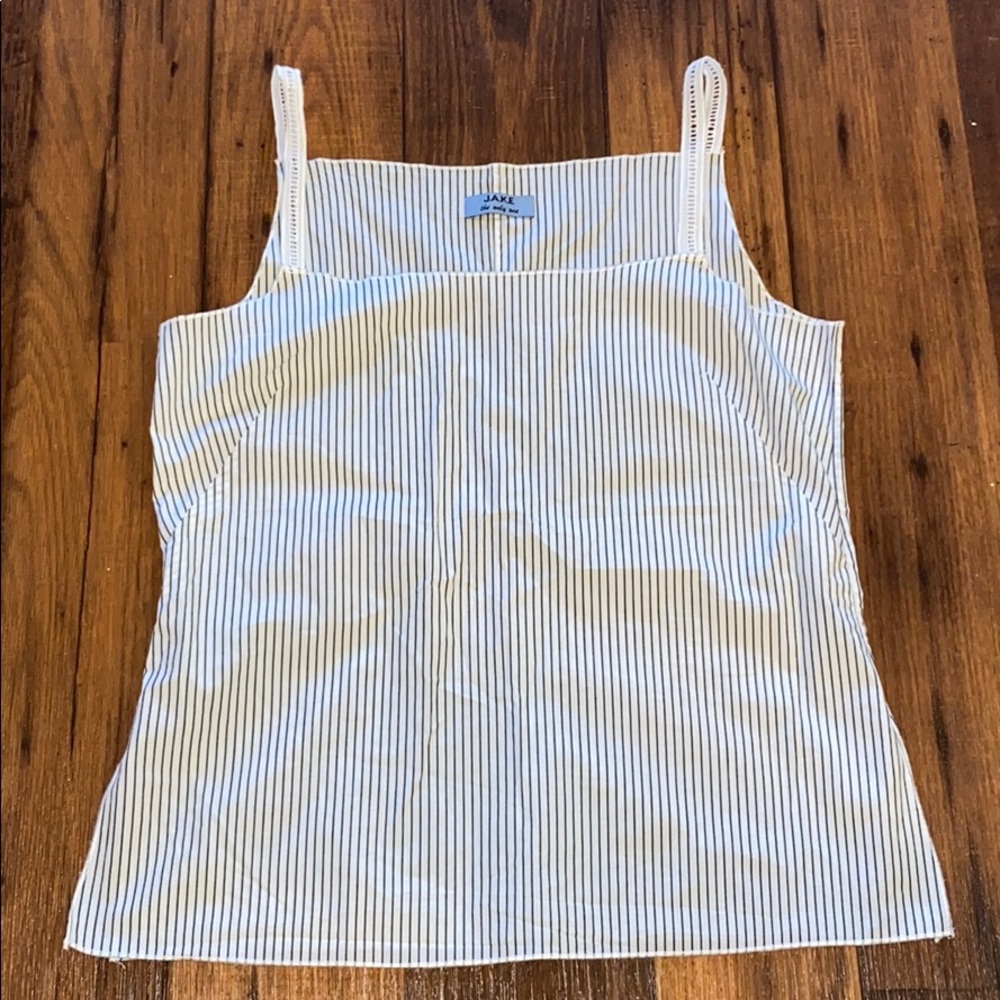 J.A.K.E / Striped Blue & White Blouse